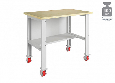 Изображение Стол производственный №123 на колесах W120.F2/F2.000 1