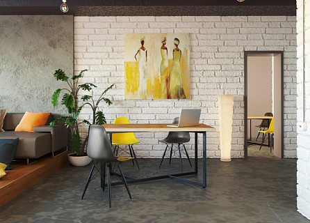 Фото Столы офисные рабочие LOFT | ЛОФТ 14